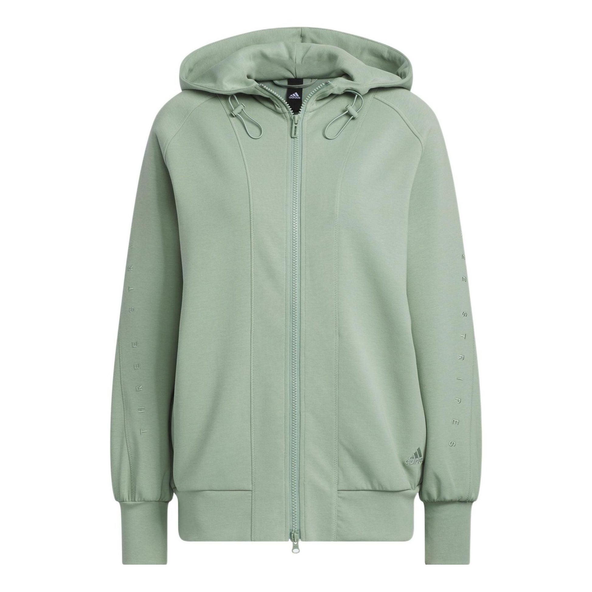 (WMNS) adidas Premium Knit Jacket 'Green' IK4292