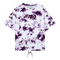 (WMNS) FILA Logo Letter Printing Round-Neck Purple A11W132105F-AP