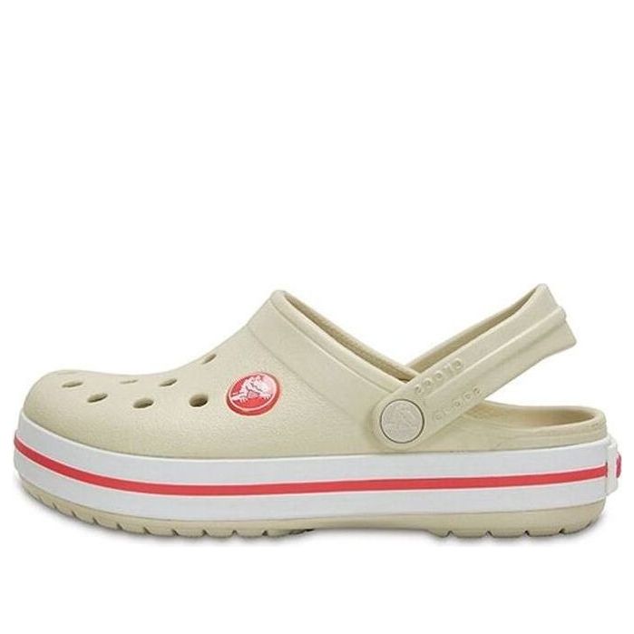 (GS) Crocs Crocband Clogs 'Beige Red' 204537-1AS