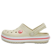 (GS) Crocs Crocband Clogs 'Beige Red' 204537-1AS