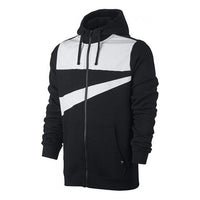 Nike Big Swoosh AS Men's Nike Sportswear Hoodie FZ FLC Hybrid Black 861713-010