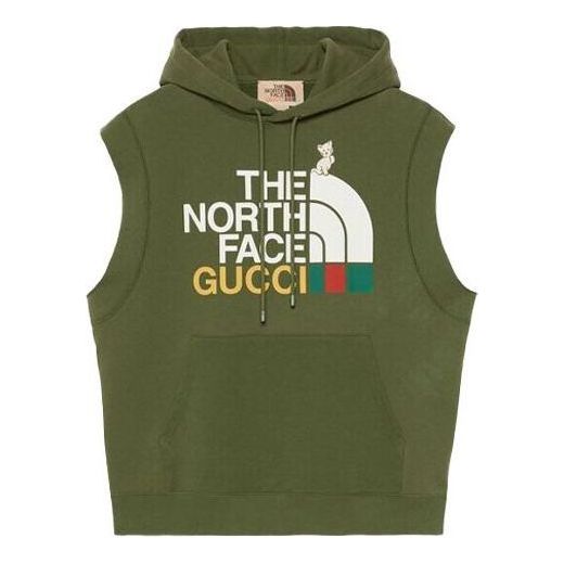Gucci x The North Face Sleeveless Sweatshirt 'Green' 663243-XJDW2-3450