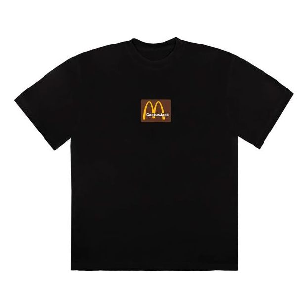 Travis Scott Cactus Jack x McDonald s Unisex Round-neck Tee Black TC-267