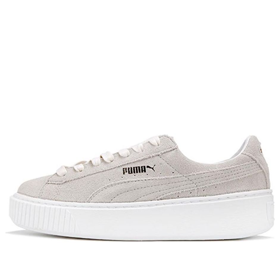(WMNS) PUMA Suede Platform Grey-White 'Grey White' 362223-08