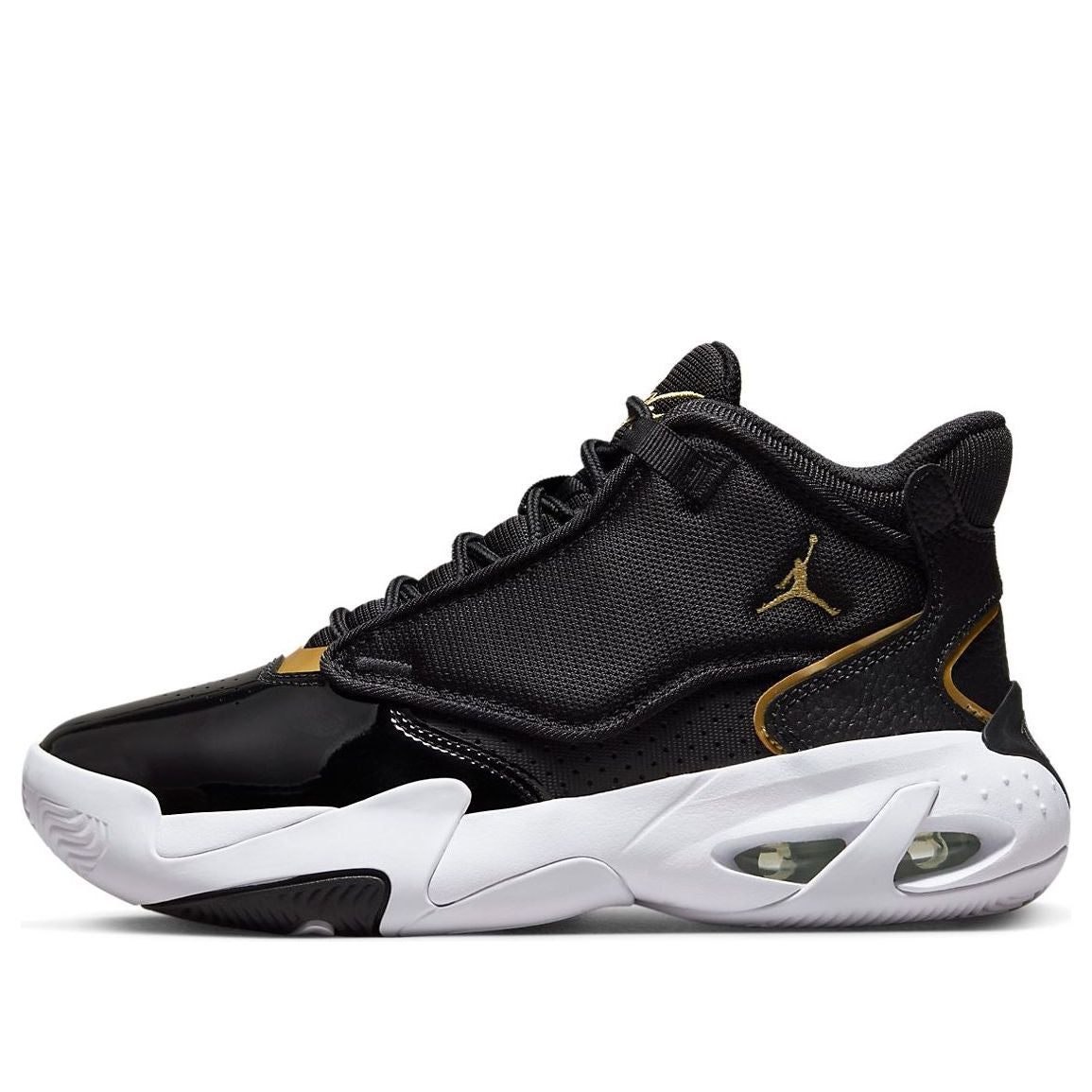 (GS) Air Jordan Max Aura 4 'Black Gold' DQ8404-007