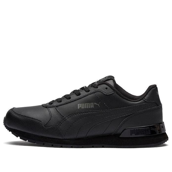 (GS) PUMA ST Runner V2 Leather Low Top Black 366959-01