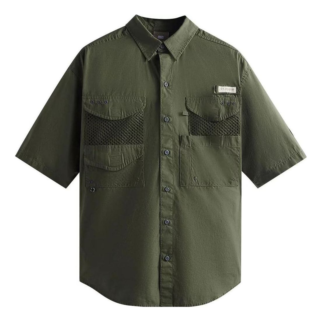 KITH For Columbia PFG Short Sleeve Shirt 'Surplus Green' 2059081-347
