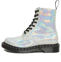 (WMNS) Dr. Martens 1460 Pascal Snake Metallic Silver snake pattern 26077100