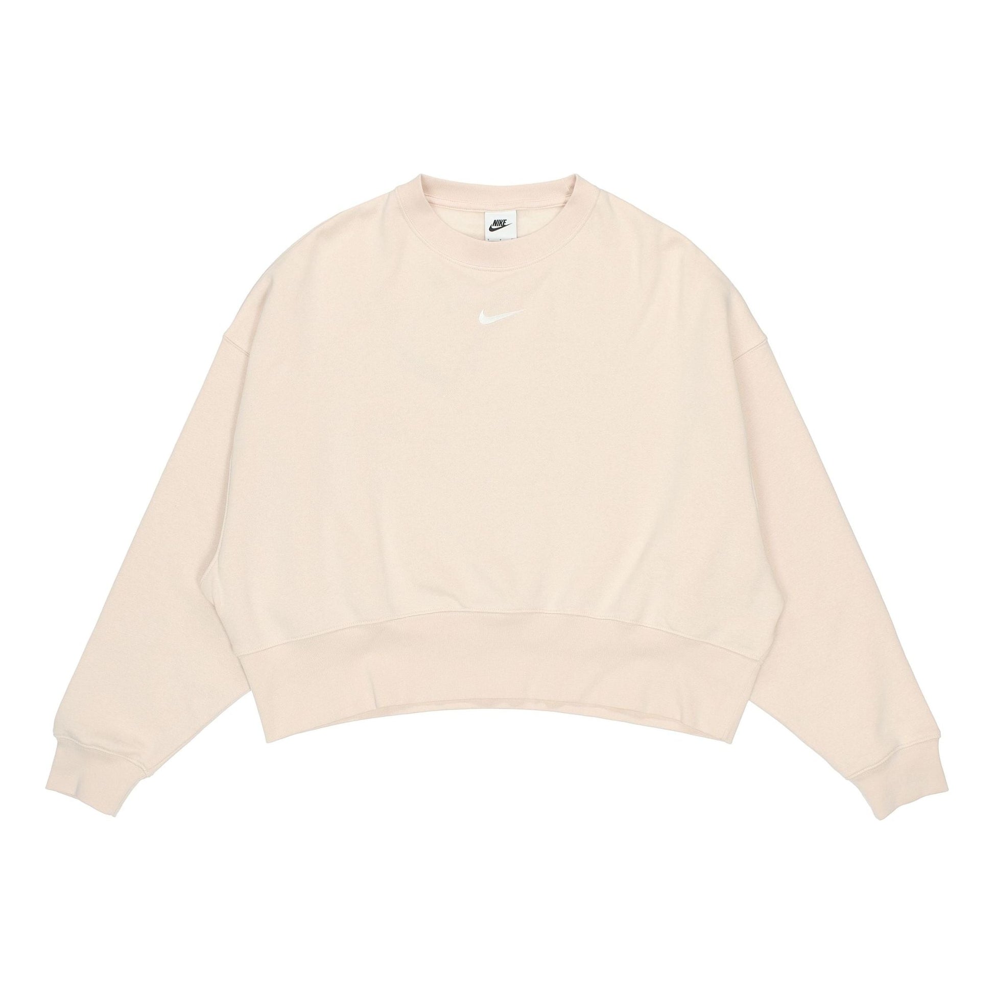 (WMNS) Nike Sportswear Collection Small Logo Cropped Sweatshirt 'Beige' DJ7666-219