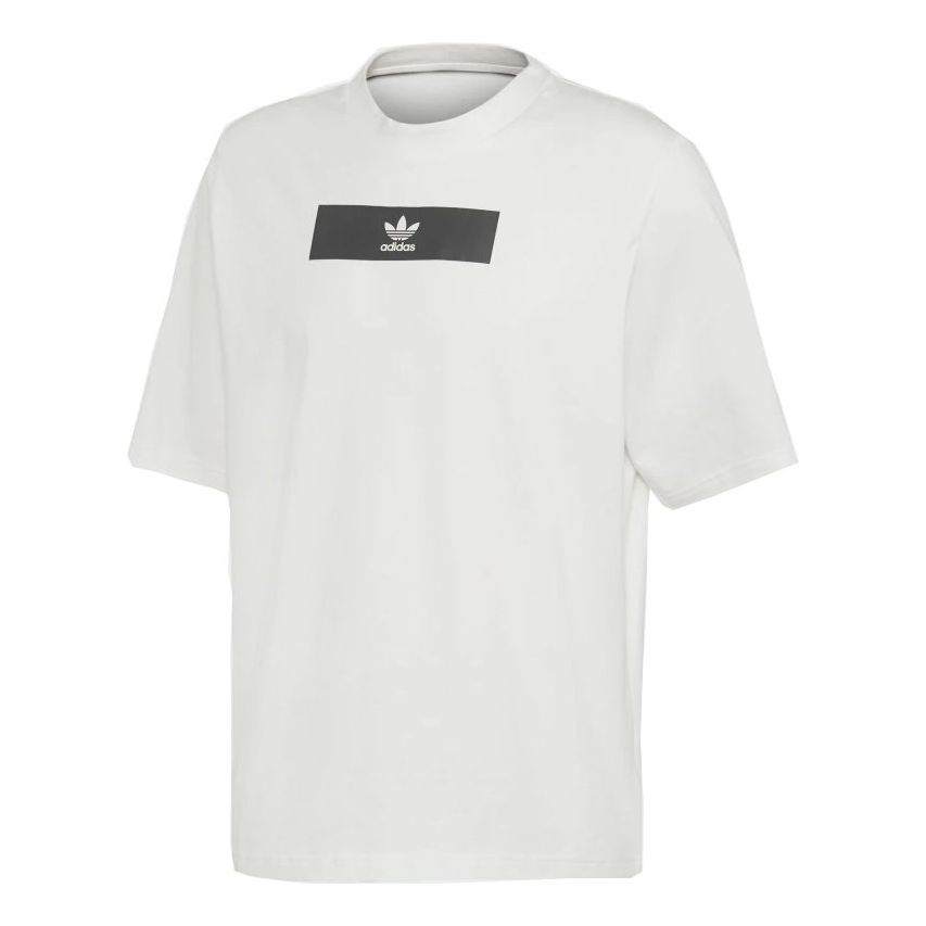 adidas originals Box Logo Sports Short Sleeve White DV2017