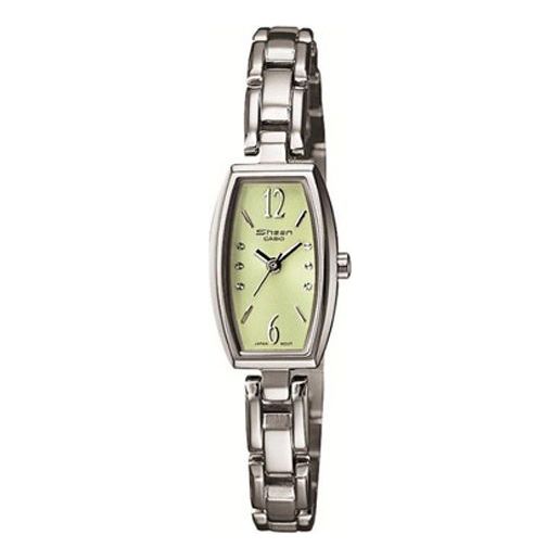 CASIO SHEEN Waterproof Silver/ Yellow Analog SHN-4008D-3ADF