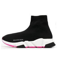 (WMNS) Balenciaga Speed 1.0 Recycled Sneakers 'Black Fuchsia' 587280W2DBB1586