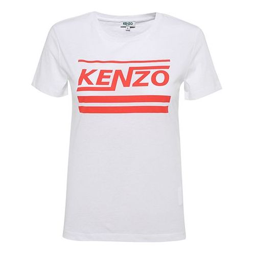 KENZO Alphabet logo Short Sleeve White 2TS739990-01