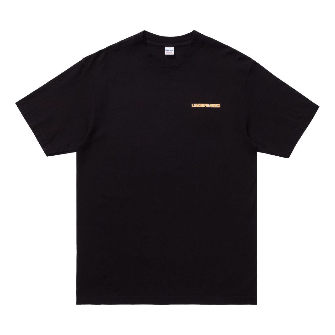 UNDEFEATED Retro Repeat S/S Tee Back Letter Applique Short-sleeve Tee Unisex Black 80104-BLACK