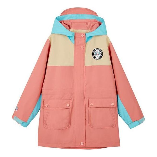 (GS) Skechers Casual Jacket 'Pink Beige Blue' L321G082