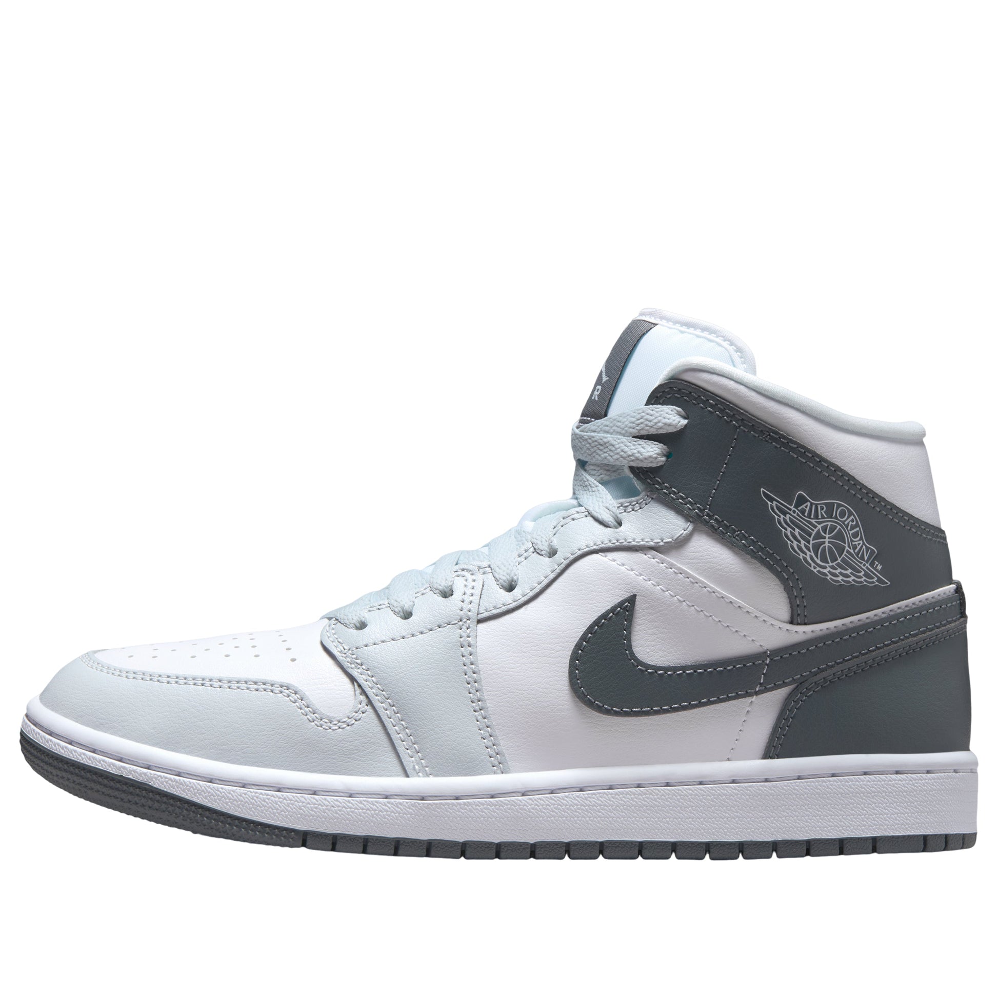 (WMNS) Air Jordan 1 Mid 'Pure Platinum Smoke Gray' BQ6472-113