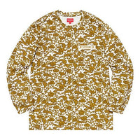 Supreme SS19 Damask L/S Top Long Sleeves Unisex Gold SUP-SS19-10165