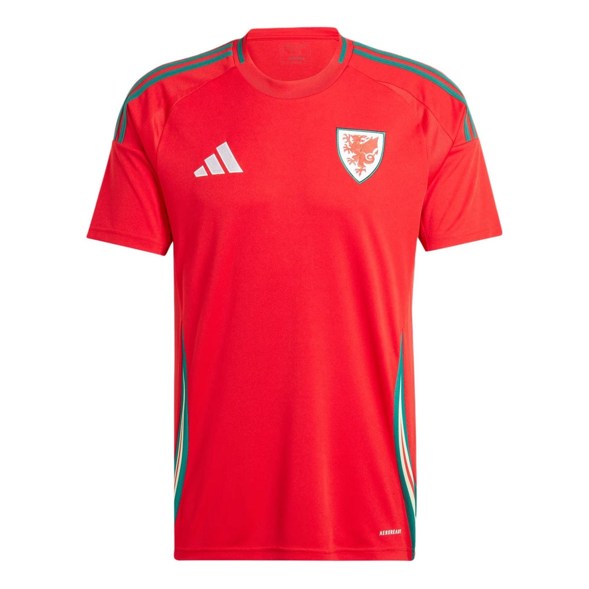 adidas Wales 24 Home Soccer Jersey Asia Sizing 'Red' IQ2430