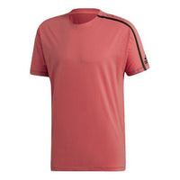 adidas Sports Round Neck Short Sleeve Pink DW9349