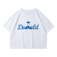 Li-Ning x Disney Crossover Alphabet Printing Round Neck Short Sleeve White AHSR542-1