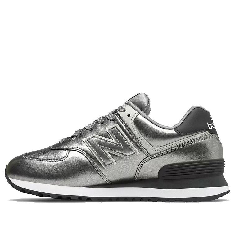 (WMNS) New Balance 574 Series Sneakers Sliver/Grey WL574WNE