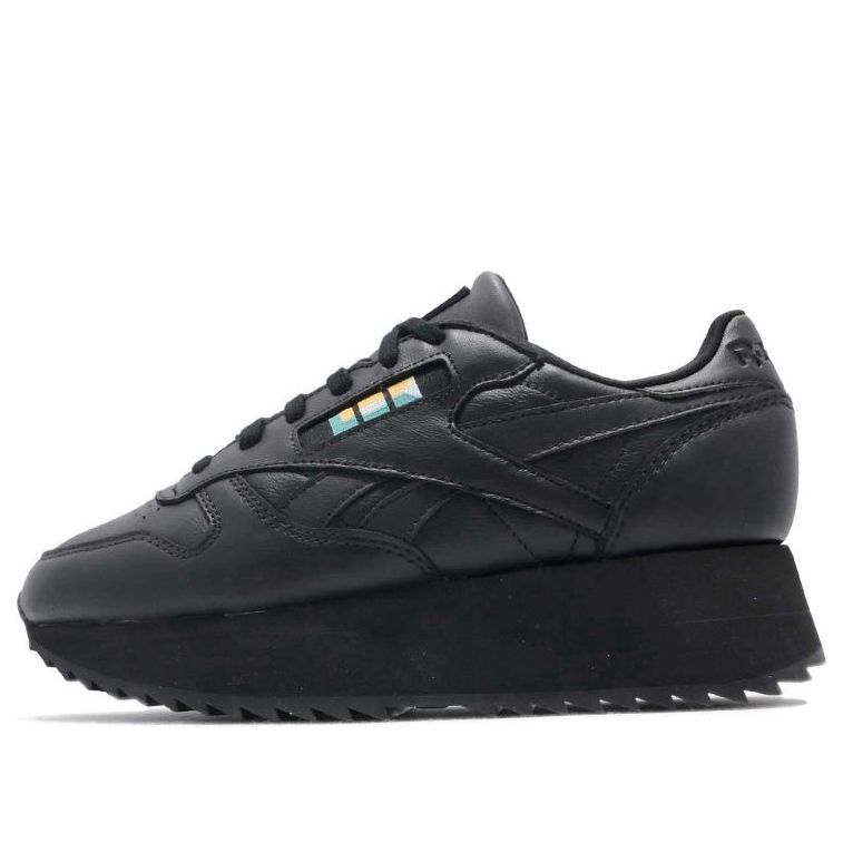(WMNS) Reebok Classic Leather Double 'Black' DV5392