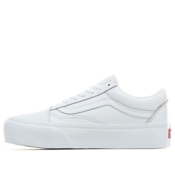 Vans LEATHER OLD SKOOL PLATFORM White VN0A3B3UOER