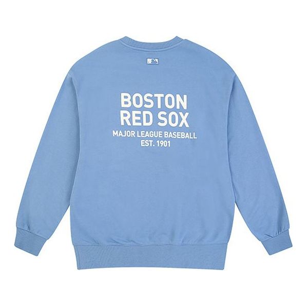 MLB Boston Red Sox Loose Printing Logo Athleisure Casual Sports Long Sleeves Unisex Blue 31MT21011-43U