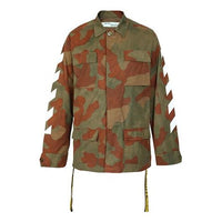 Off-White Mens Arrows Sketch Camouflage Cotton Jacket OMEA007F175640289901