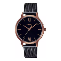 (WMNS) CASIO Analog 'Black Rose Gold' LTPE157MRB1B