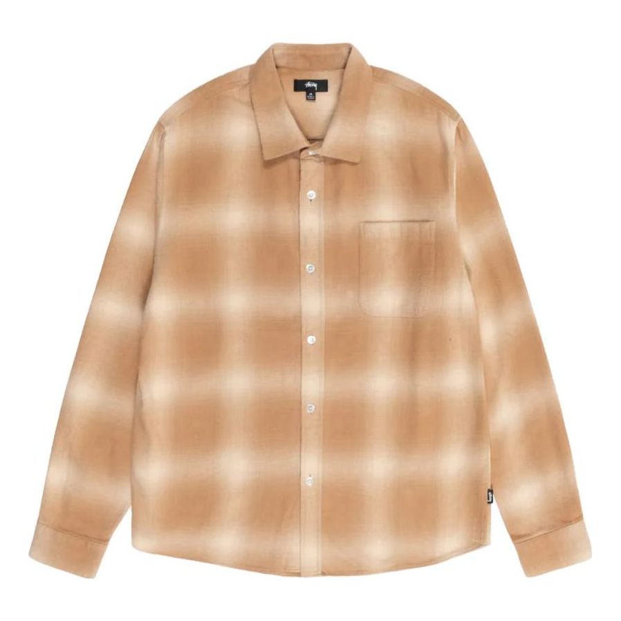 Stussy Bay Plaid Shirt 'Tan' 1110292-TAN