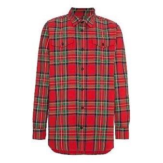 Off-White check shirt Men's Tartan Shirt Red OMGA001S187870129901