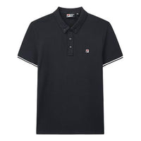 FILA Logo Printing Cotton Short Sleeve Polo Shirt Blue F61M028119F-NV