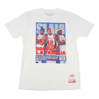 Men's Mitchell & Ness x SLAM Crossover Poster Short Sleeve White BMTRBA18455-CLBWHITMLT