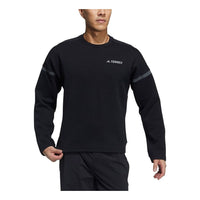 adidas Unisex Sports Round-Neck Knitting Sweatshirt Black GN7567