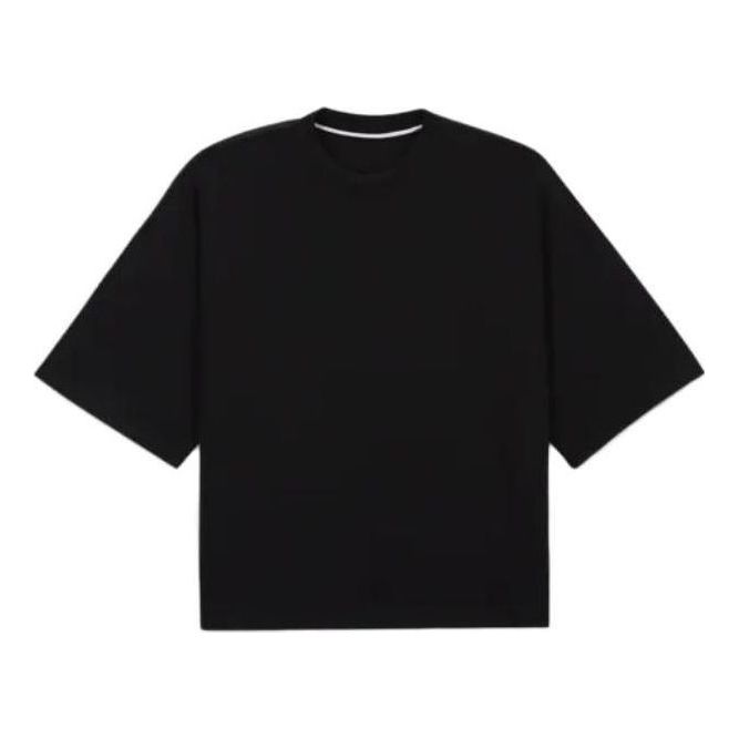 Nike Sportswear Tech Fleece Oversized Short-Sleeve T-Shirt Asia Sizing 'Black' FB8166-010