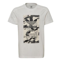 (GS) adidas originals Camo Graphic Tee 'White ' HK0279
