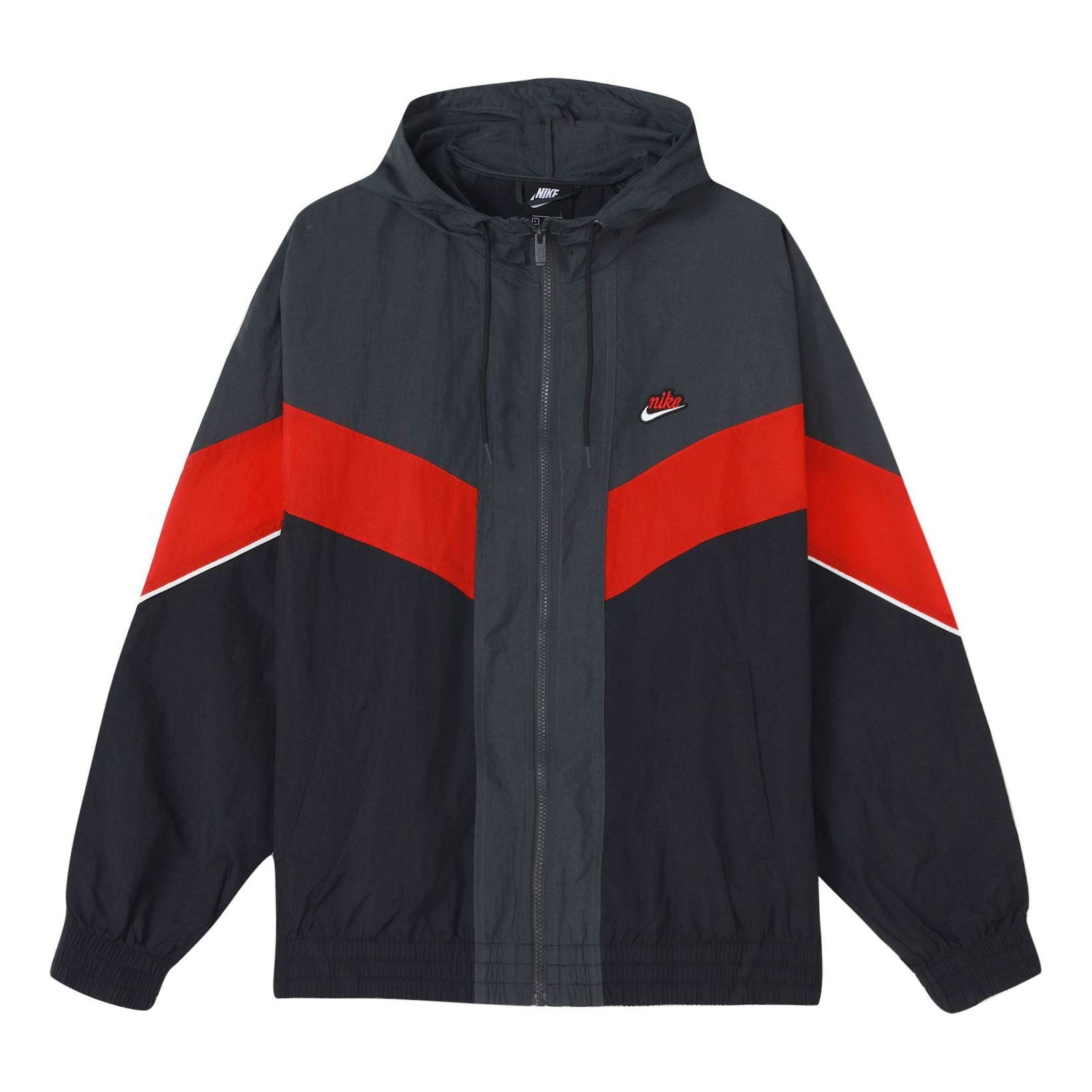 Nike Woven Contrasting Colors Athleisure Casual Sports Hooded Jacket Gray DC0502-070