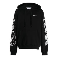 Off-White Bricks Arrows-Motif Drawstring Hoodie OMBB097F22FLE0077100
