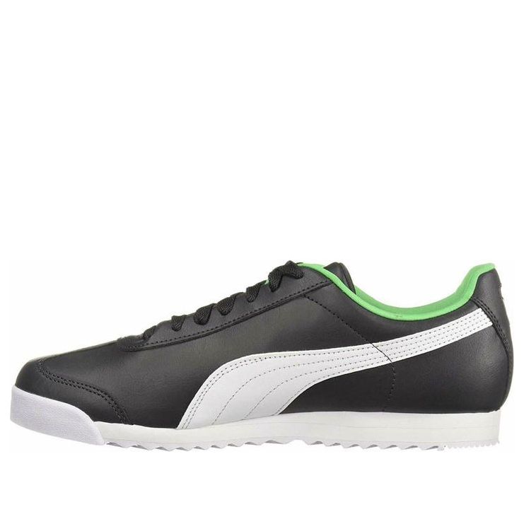 PUMA Roma Basic+ Low Top Running Shoes Black/Green 369571-01