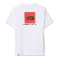 THE NORTH FACE Back logo Short Sleeve Couple Style White T92TX2-FN4