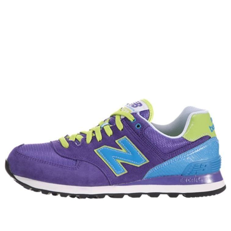 (WMNS) New Balance 574 Series Carnival Sneakers Purple/Blue WL574BFU