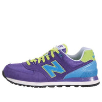 (WMNS) New Balance 574 Series Carnival Sneakers Purple/Blue WL574BFU