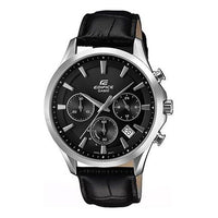 CASIO Waterproof Sapphire Crystal Solar Powered Mens Black Analog EFB-590SBL-1AVUPR