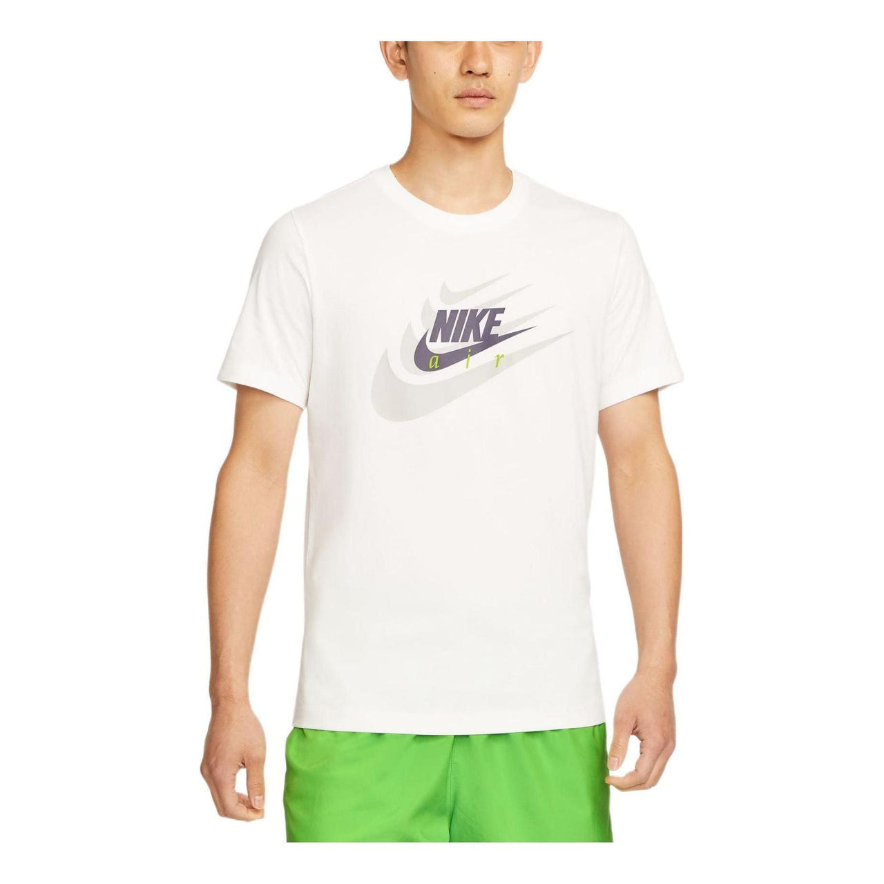 Nike Logo Solid Color Casual Round Neck Short Sleeve White DR0998-100