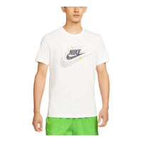 Nike Logo Solid Color Casual Round Neck Short Sleeve White DR0998-100