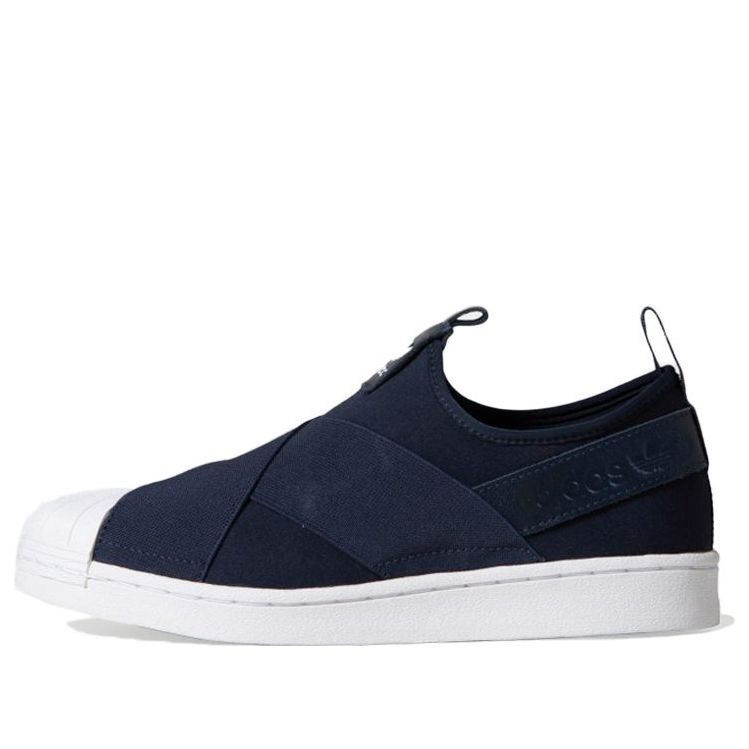 (WMNS) adidas originals Superstar Slip On 'Blue White' EX4624