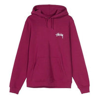 Stussy Say It Loud Hood Large Fleece Lined Red 1924481-WINE