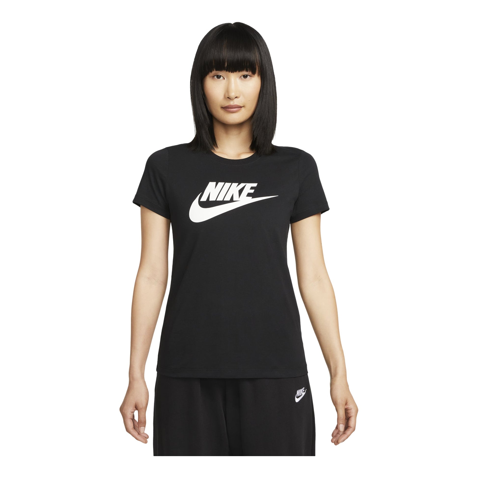 (WMNS) Nike Sportswear Essentials Logo T-Shirt 'Black' DV6095-010