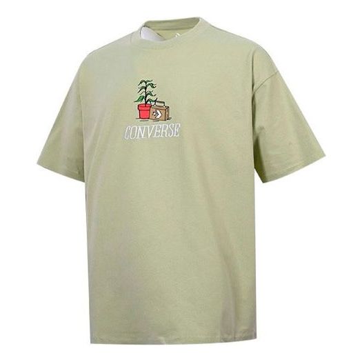 Converse Road Trip T-Shirt Asia Sizing 'Olive Aura' 10023266-A03